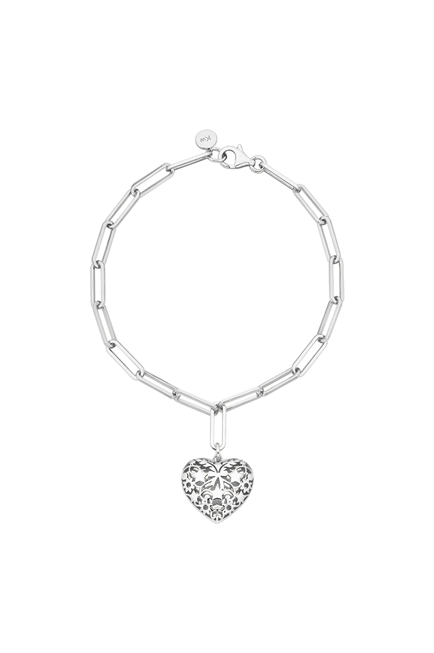 Karen Walker Sterling Silver Heart Thrills Bracelet