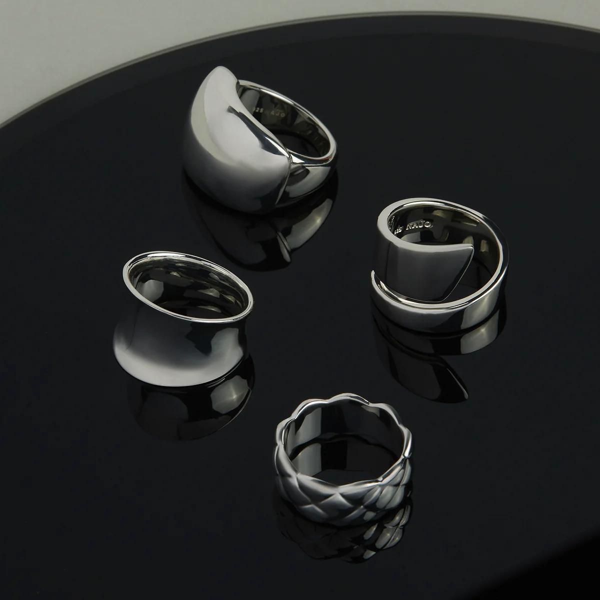 Najo Sterling Silver Wrap Ring with Flared End