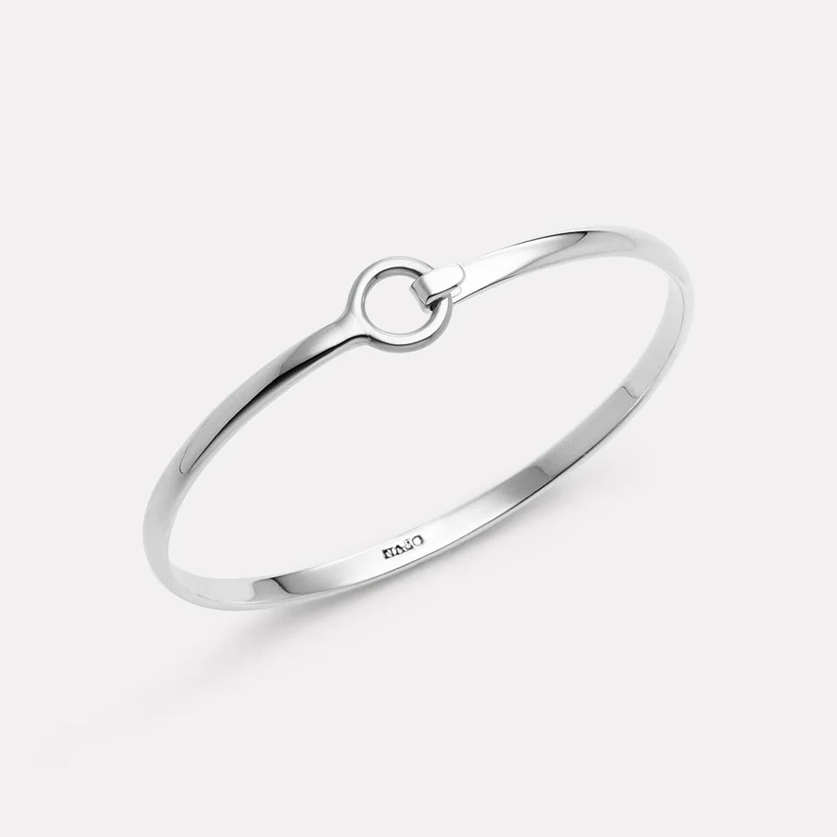 Najo Sterling Silver Loop & Latch Bangle