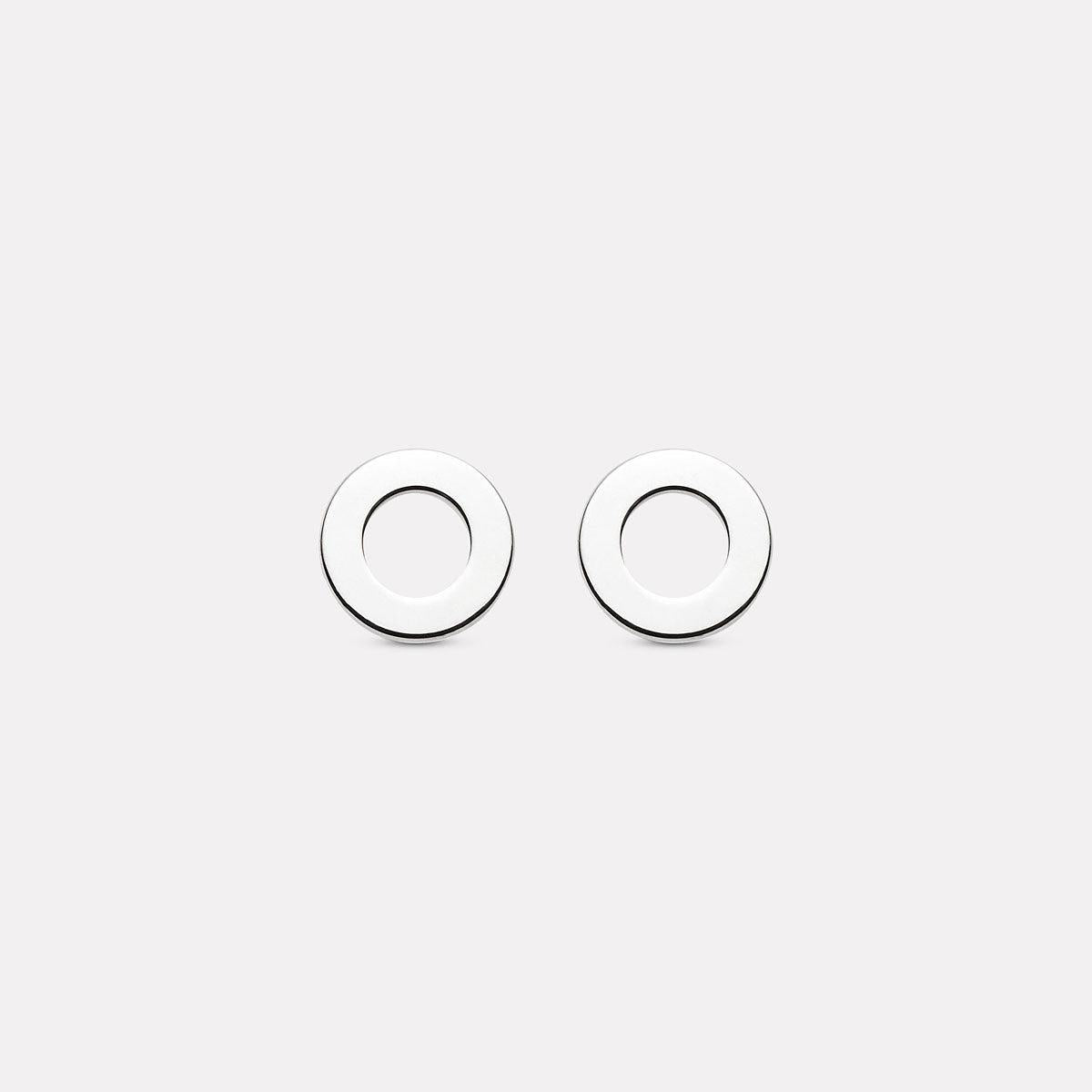 Najo Sterling Silver Sola Stud Earrings
