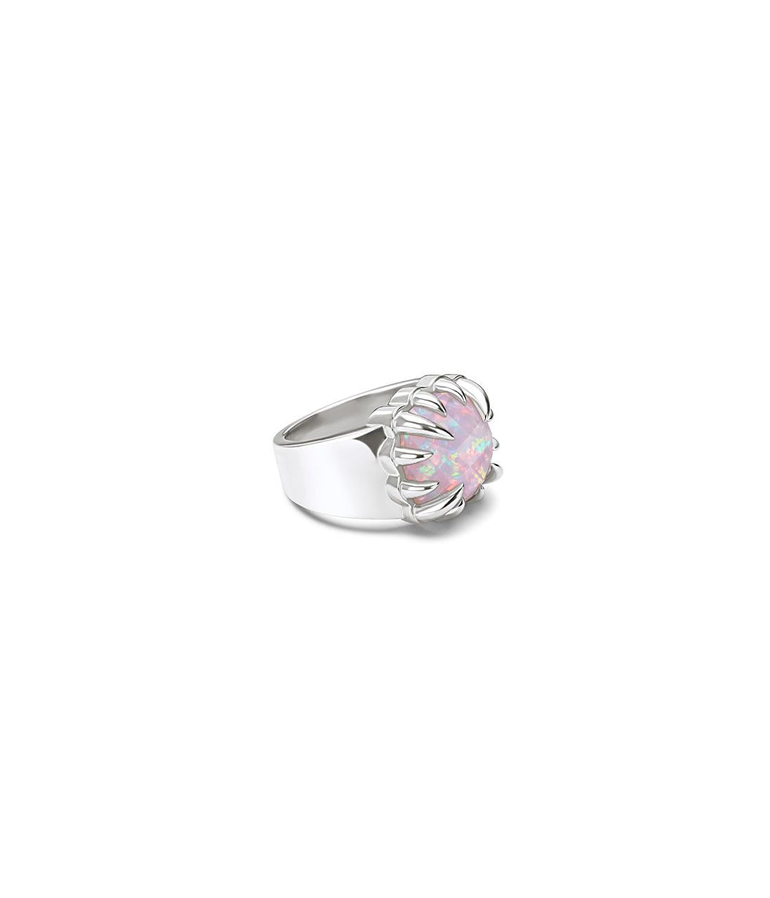 Stolen Girlfriends Club Sterling Silver Pink Bello Opal Claw Ring