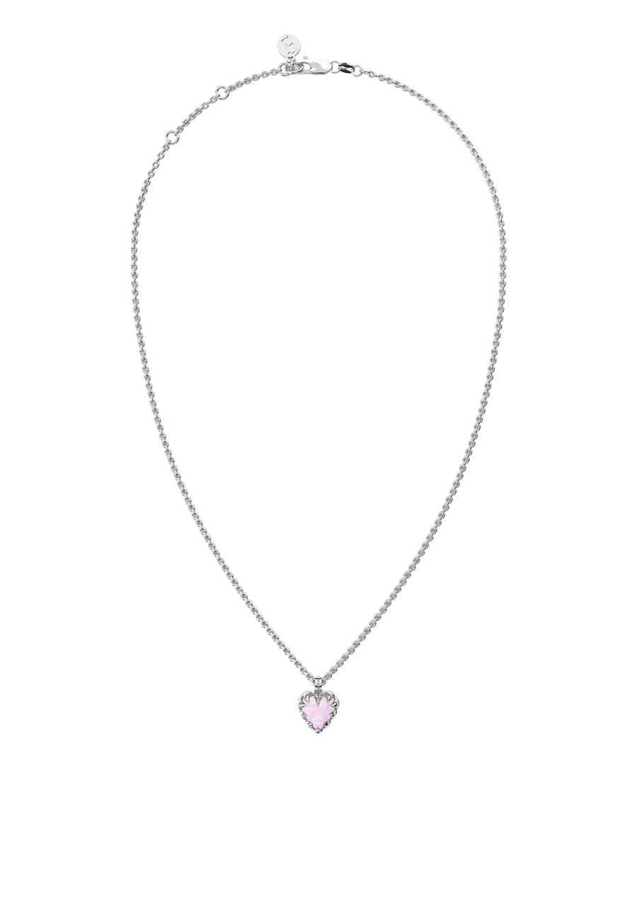 Stolen Girlfriends Club Sterling Silver Pink Bello Opal Love Claw Necklace