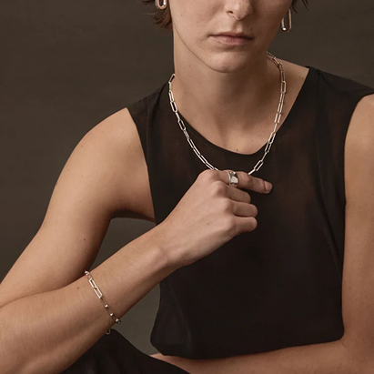 Najo Sterling Silver Vista Chain Necklace