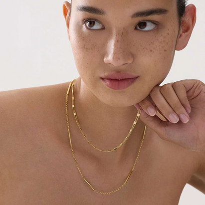 Najo Gold Plated Summer Veil Necklace