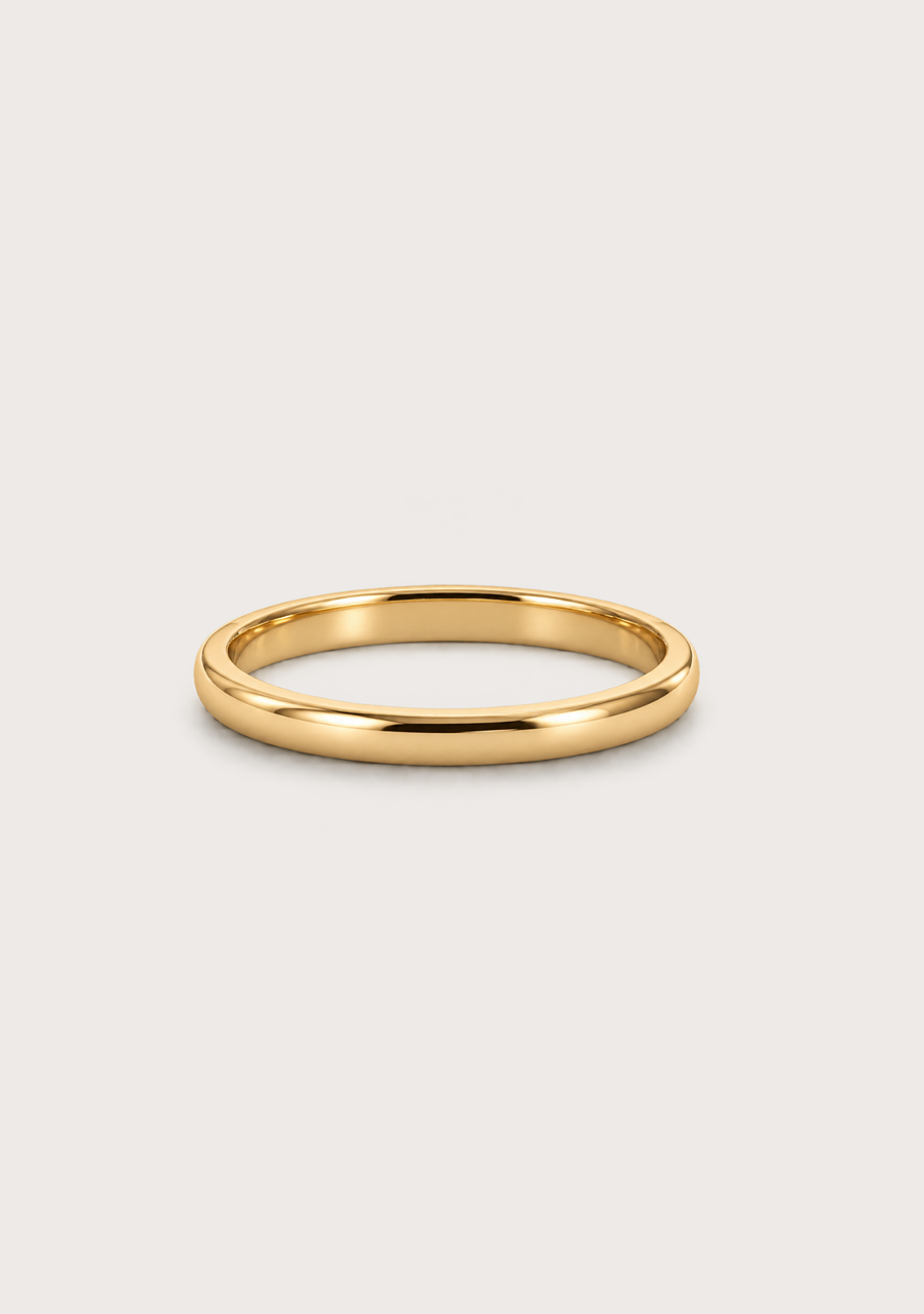 Estate 18ct Yellow Gold 2.10mm Plain Band