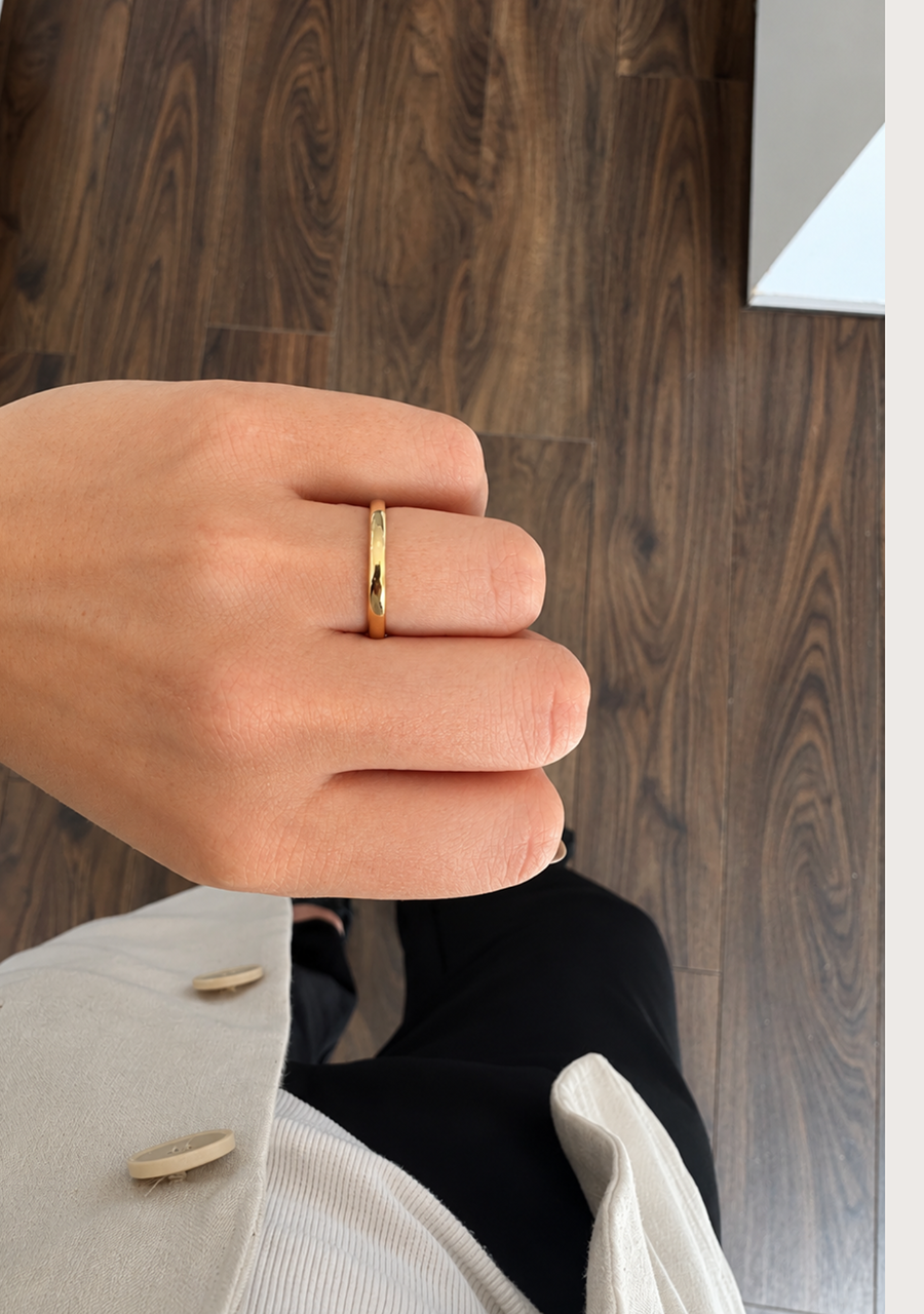 Estate 18ct Yellow Gold 2.10mm Plain Band