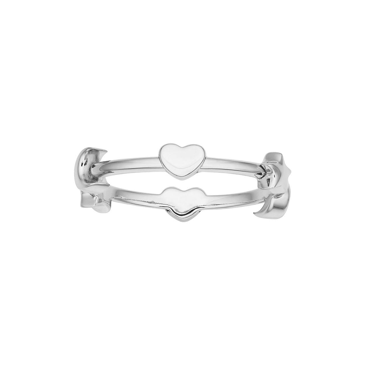 Karen Walker Sterling Silver Mini Charm Ring