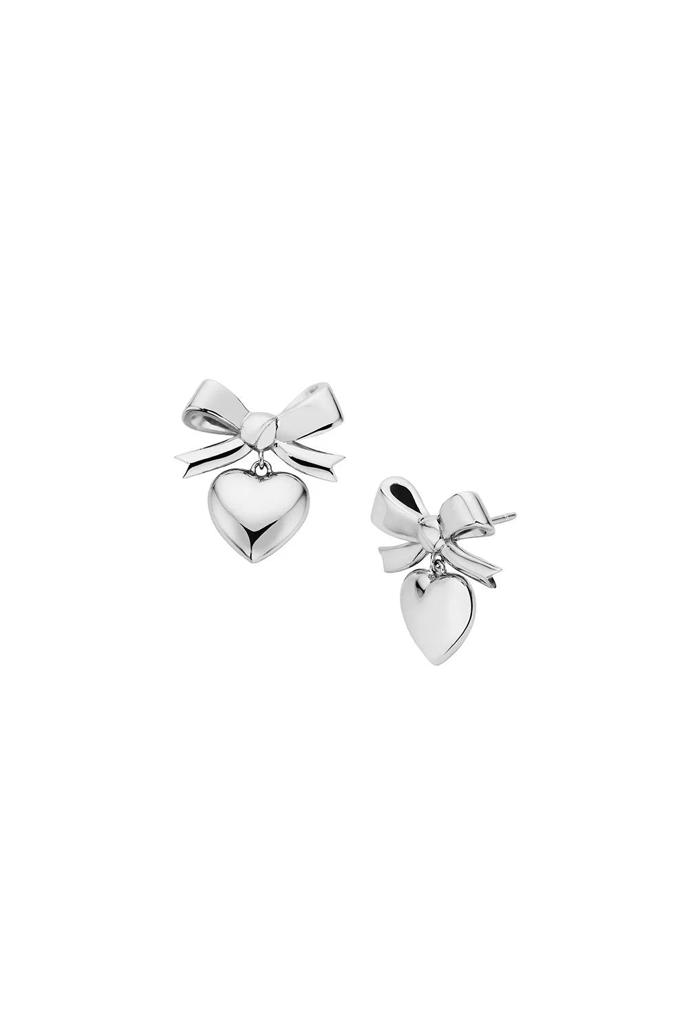 Karen Walker Sterling Silver Superlove Bow Earrings
