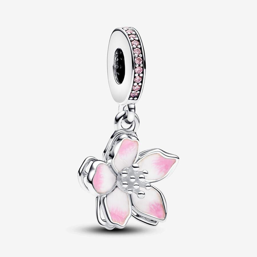 Pandora Sterling Silver Cherry Blossom Dangle Charm