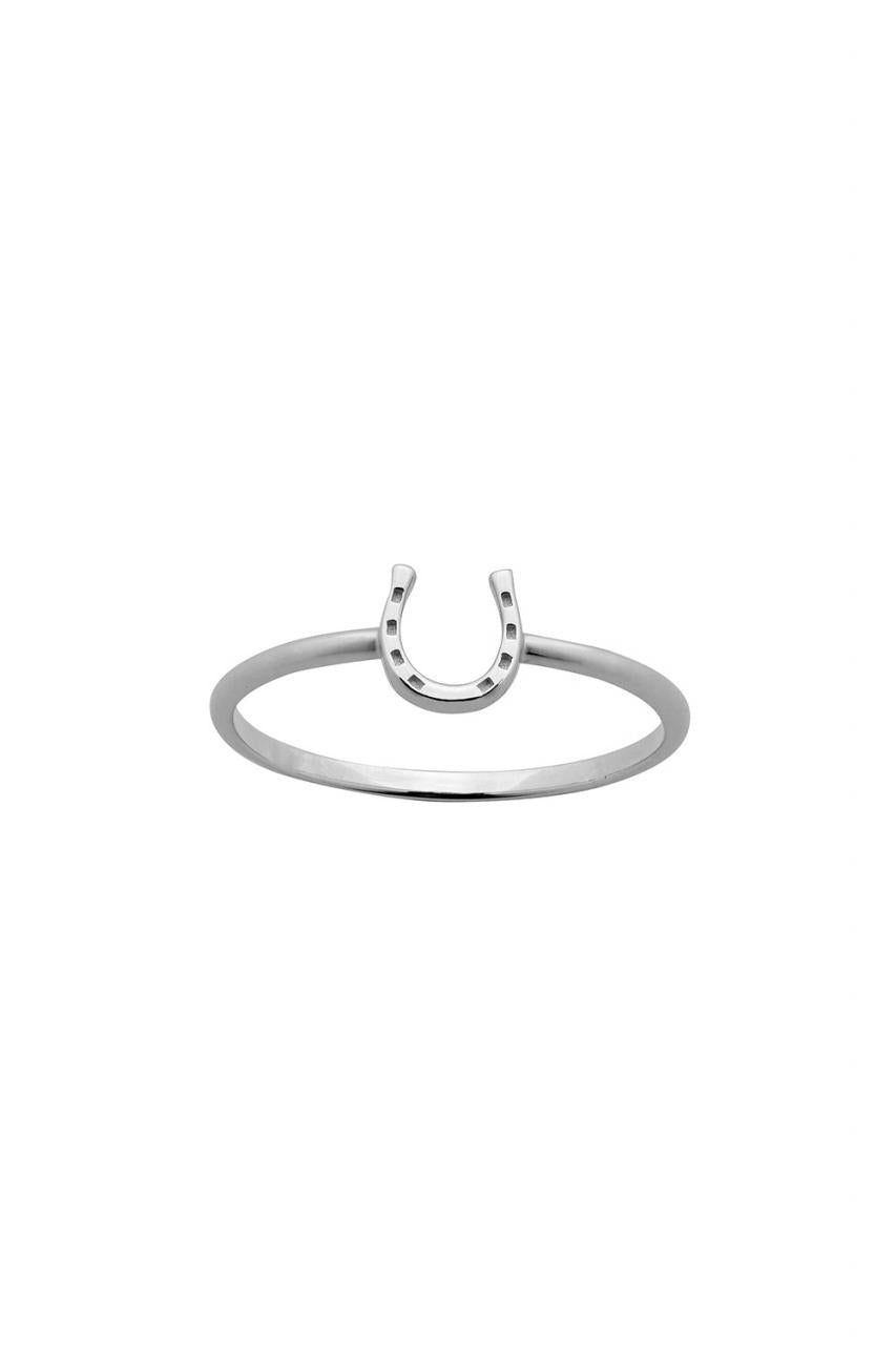 Karen Walker Sterling Silver Mini Horseshoe Ring