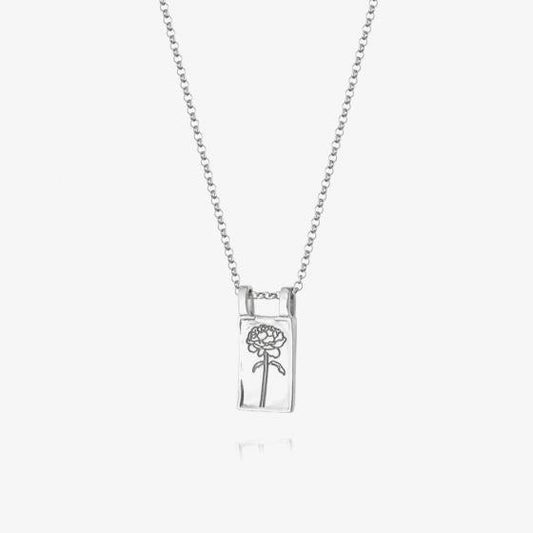 Daisy London Sterling Silver Rose Necklace