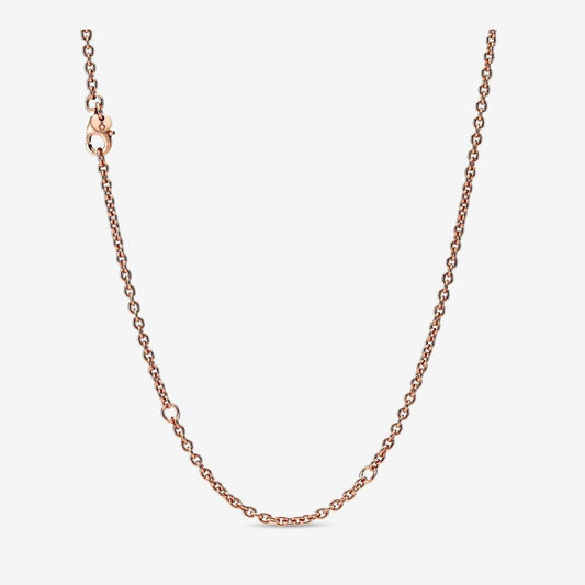 Pandora 14ct Rose Gold Plated Cable Chain Necklace 60cm 388574c00-60