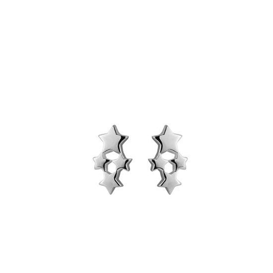 Evolve Sterling Silver Shining Stars (Guidance) Stud Earrings