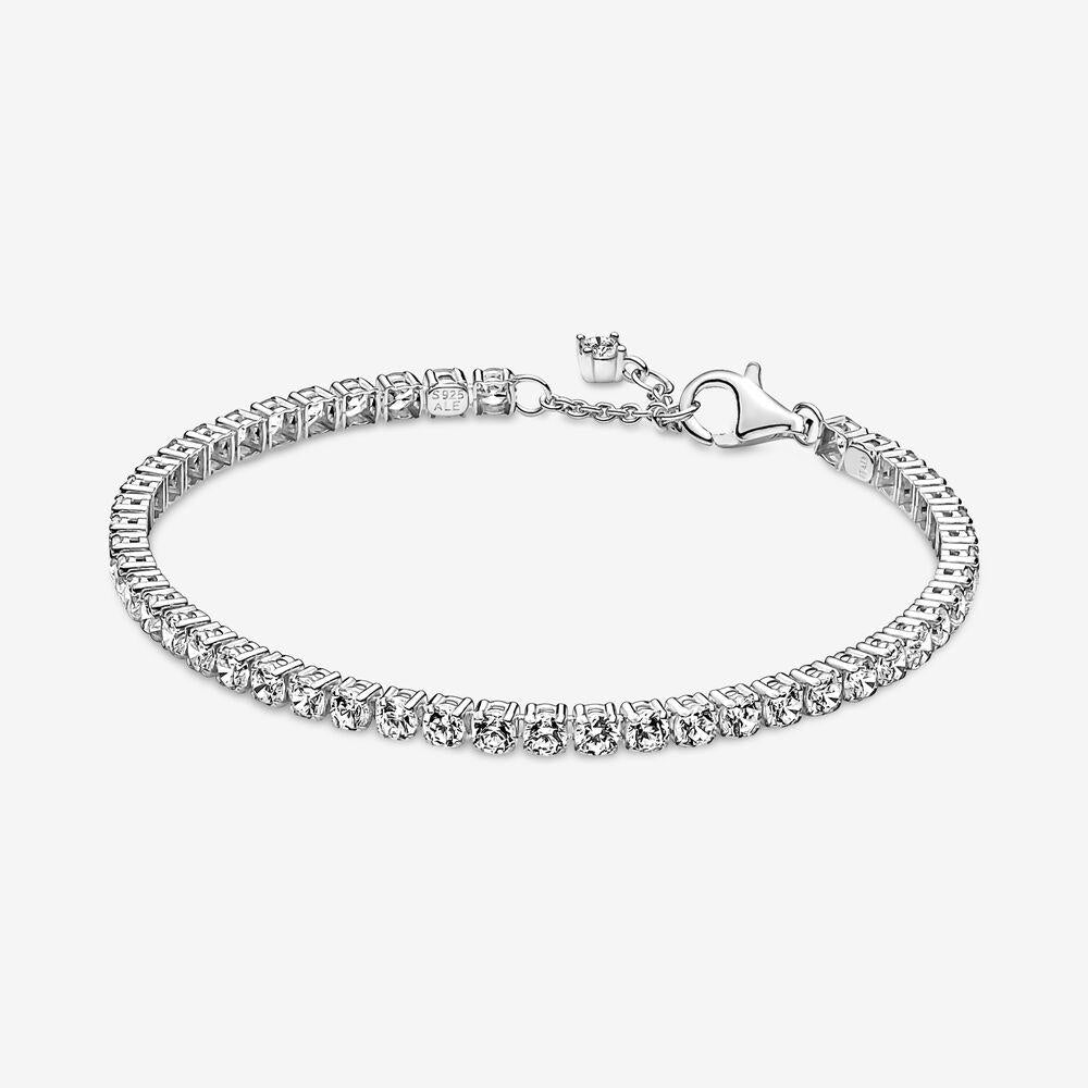 Pandora Sterling Silver Sparkling Tennis Bracelet 591469c01