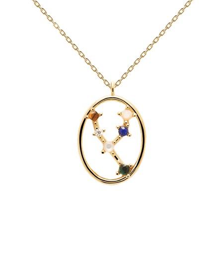 PD Paola 18ct Gold Plated Taurus Zodiac Necklace 50cm