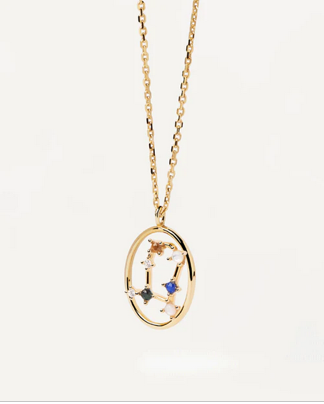 PD Paola 18ct Gold Plated Gemini Zodiac Necklace