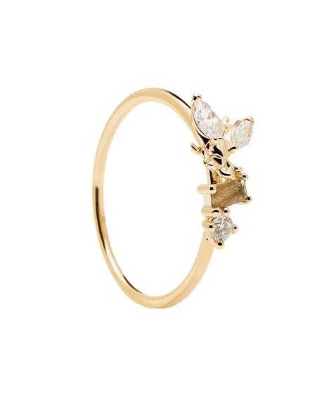 PD Paola 18ct Gold Plated Zaza Revery Ring