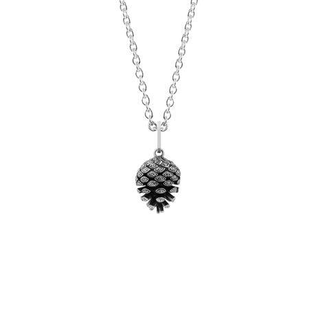 Evolve Sterling Silver Pinecone (Independence and Intuition) Pendant Necklace