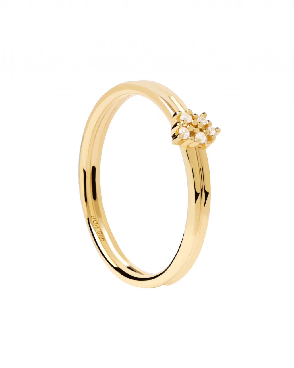 PD Paola 18ct Yellow Gold Plated Super Future Nova Gold Ring