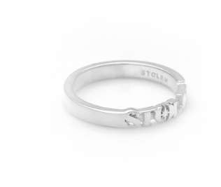 Stolen Girlfriends Club Sterling Silver  Infinity Serif Band Ring