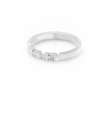 Stolen Girlfriends Club Sterling Silver  Infinity Serif Band Ring