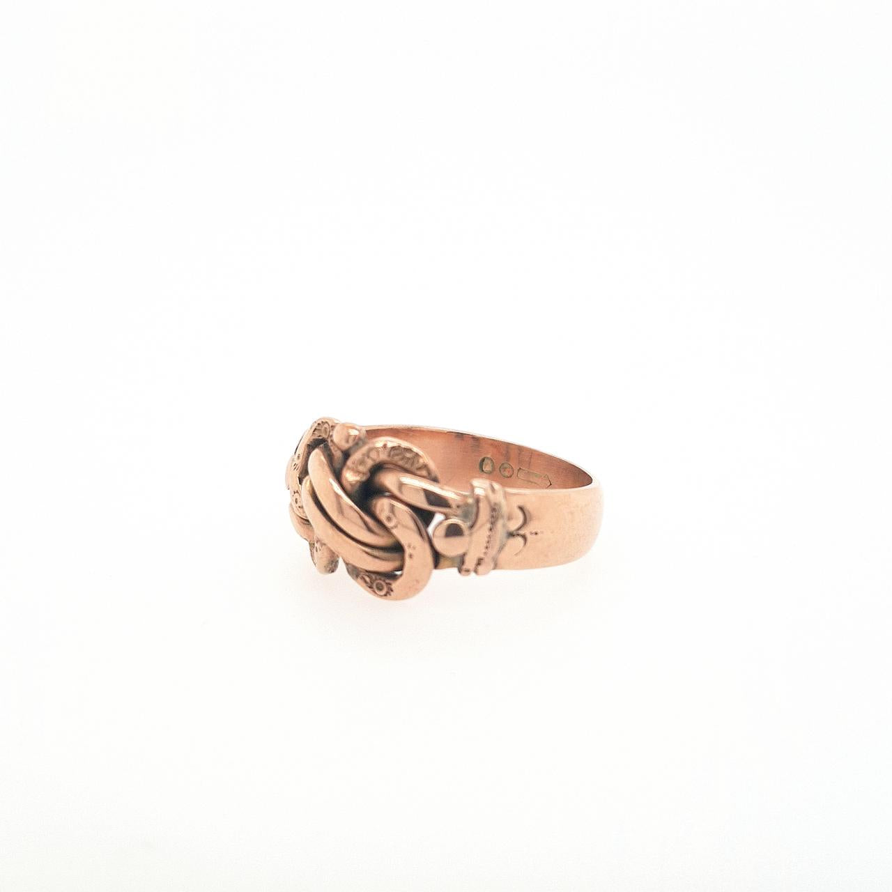 Estate 9ct Rose Gold Celtic Twist Style Ring