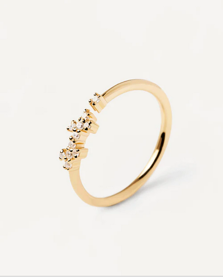 PD Paola 18ct Gold Plated Evergreen Prince Ring