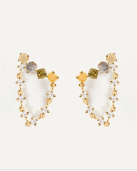 PD Paola 18ct Gold Plated Juno Earrings
