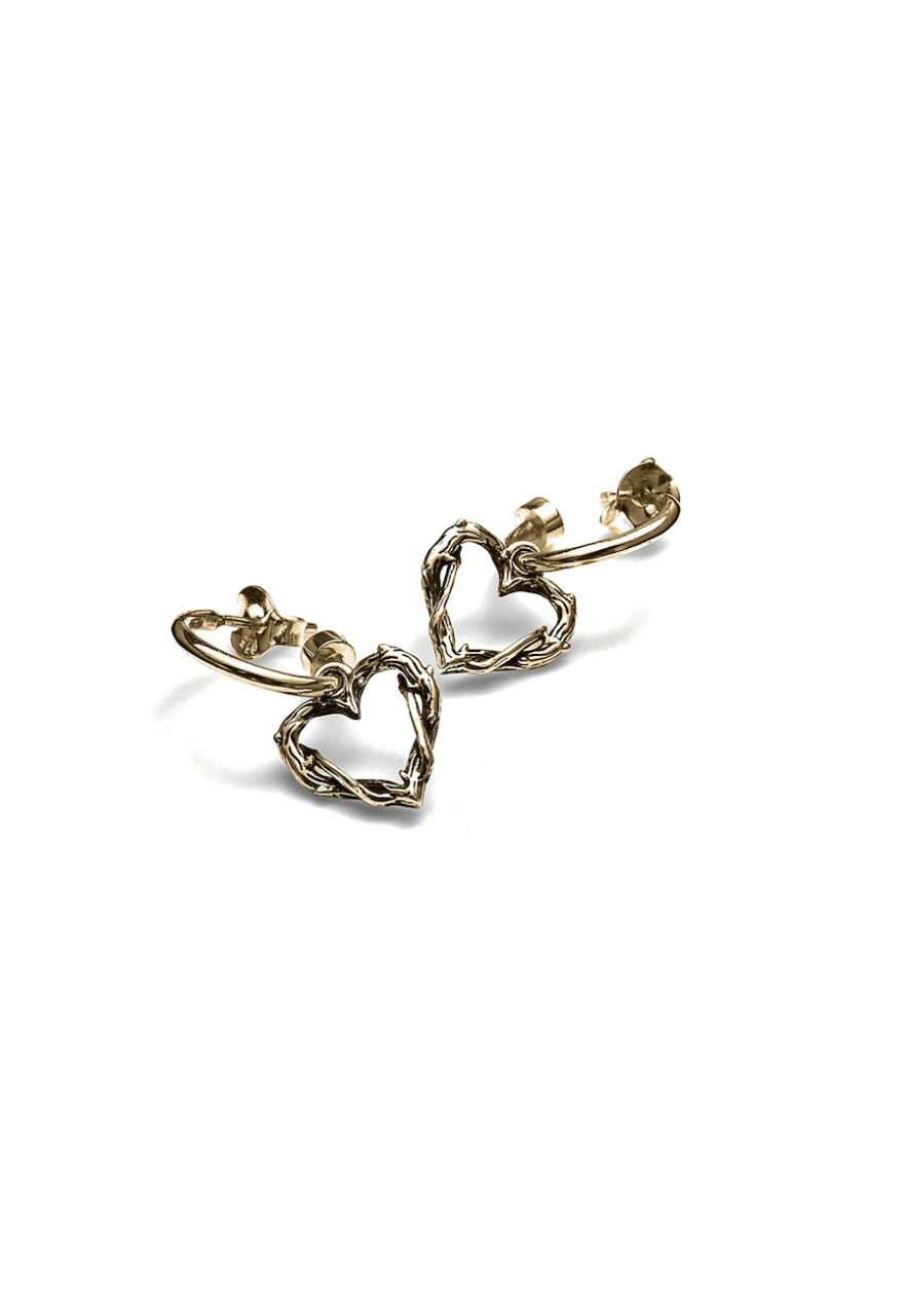 Stolen Girlfriends Club 18ct Yellow Gold Plated Entwined Sleeper Earrings