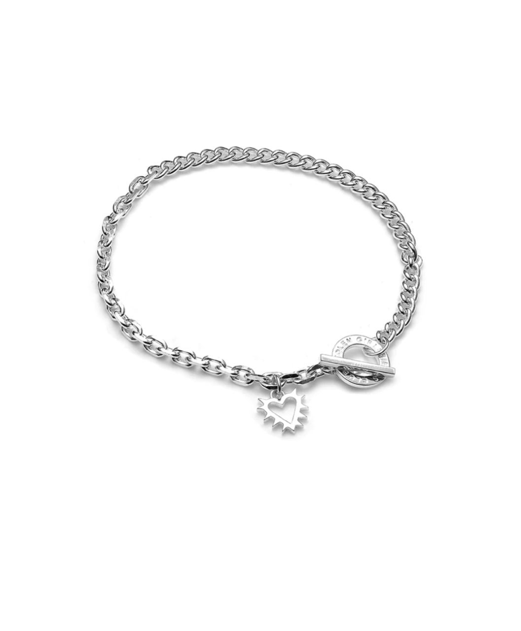 Stolen Girlfriends Club Sterling Silver T-Bar Halo Bracelet