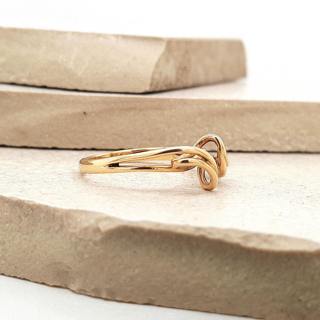 Estate 9ct Yellow Gold Twisted Fancy Ring